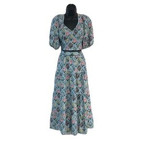 Floral Print Women's Skirt Set